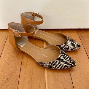 *NOT FOR SALE/SOLD* Dolce Vita Zebra Print Mohair Ankle Flats (Sz 7)